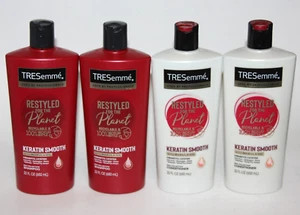 LOT (4) TRESEMME KERATIN SMOOTH SHAMPOO CONDITIONER MARULA OIL RESTYLED PLANET - Picture 1 of 1