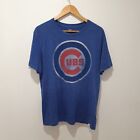 Chicago Cubs MLB Blue Mens T-Shirt Size Medium Cotton Polyester Soft Feel