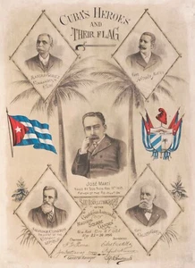 14443.Decor Poster print.Room wall art design.Jose Marti and Cuban heroes - Picture 1 of 1