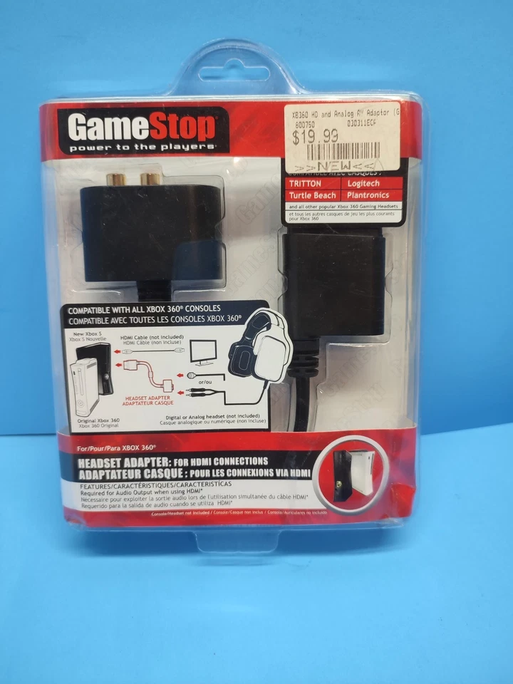 Game StopXbox 360 Headset Adapter For HDMI / Analog & Digital Output / BRAND NEW - Image 1 of 2