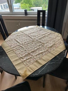 Orientalische Tischdecke 95cmx95cm, Handarbeit aus Syrien - Bild 1 von 3
