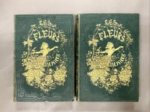 Les Fleurs Animees / J. J. GRANDVILLE Illustrated Book two volumes 1847 - Picture 1 of 18