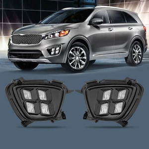 LED Fog Light For 2016-2018 Kia Sorento Left& Right Fog Light - Foto 1 di 18