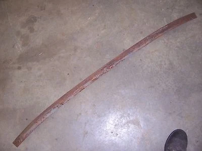 1950-53 Cadillac Coupe Deville interior assento traseiro acabamento superior moldura borda haste de rato - Imagem 1 de 2