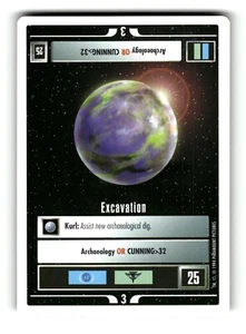 Tarjeta coleccionable Star Trek Unlimited Premiere 1994 Mission Excavation C - Imagen 1 de 4