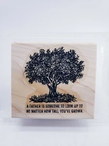 Stampin Up " Look Up to Father" Stamp Dad Father's Day Tree FREE SHIPPING  - Picture 1 of 3