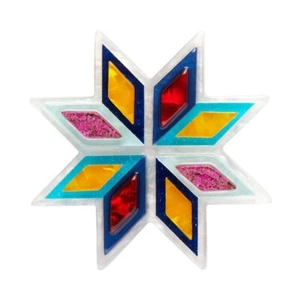 ERSTWILDER BROOCH - MAKE MY WISH COME TRUE - MODERN CHRISTMAS STAR. NIB. - Bild 1 von 4