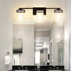 MingBright 3 Lights Bathroom Vanity Wall Lamp Bedroom Dressing Lights - Picture 1 of 10