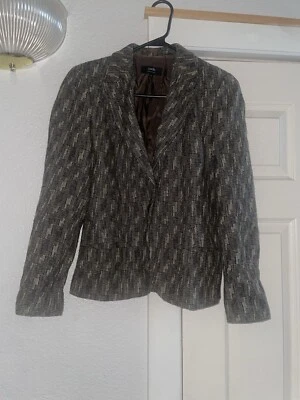 Blazer Zanella marrón de un botón Foto 1 de 4