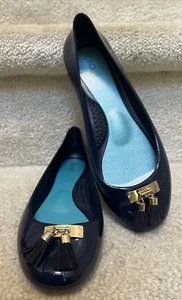 Oka-B Shoes Women’s Size 7 Ballet Flats Jelly Rubber Tassel Water & Slip Proof - Picture 1 of 9