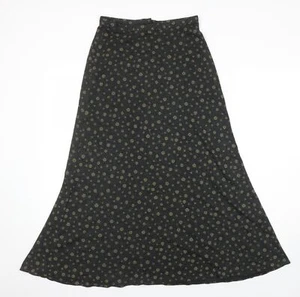 Charlotte Halton Womens Multicoloured Floral Acrylic A-Line Skirt Size 12 Zip - Picture 1 of 10
