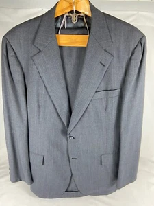 Brooks Brother Charcoal Gray Light Plaid, Mens  Jacket 43”, Pants 38” - Picture 1 of 12