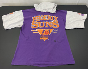Vintage PHOENIX SUNS Mens 7 LOGO Shirt Hoodie - USA Made - XL