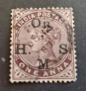 India, nice used Queen Victoria, Official stamp