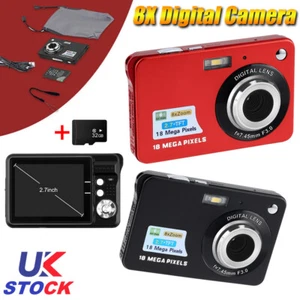 2.7" 8X Zoom Digital Camera Mini TFT LCD 18MP Anti-shake Full HD Digital Camera - Picture 1 of 10