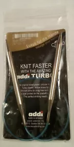 ago circolare per maglieria addi TURBO Skacel NUOVO US 11/24 pollici 8,0 mm 60 cm nuovo con scatola - Foto 1 di 4