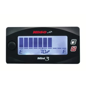 INDICATORE LIVELLO CARBURANTE DIGITALE KOSO MINI 3 NERO - Imagen 1 de 3