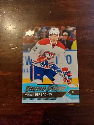 2016-17 Upper Deck Young Guns Mikhail Sergachev #236 Rookie RC Utah Hockey Club  - Image 1 of 2