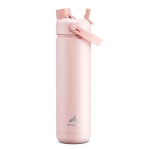 26 oz Insulated Water Bottle with 2-in-1 Straw and Spout Lid, Keep Cold 24H, ... - Picture 1 of 8