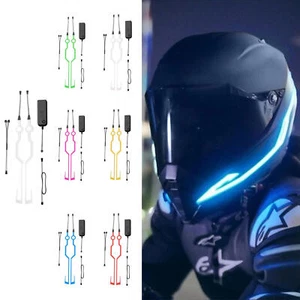 Casco de motocicleta Tira de luces LED EL HÁGALO USTED MISMO Decoración Noche Montar Señal Barra intermitente - Imagen 1 de 19