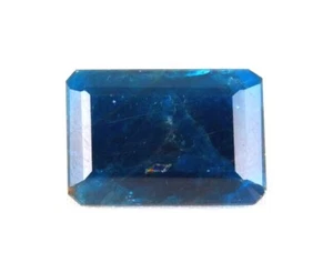 SHOLA Echt 17,53 Ct Natürlicher Tiefblau Apatit aus Brasilien BEST COLOR - Bild 1 von 2