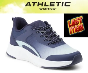 Athletic Works Women's SIZE 7 Lifestyle Mesh Jogger Sneakers, Blue NEW - Picture 1 of 6