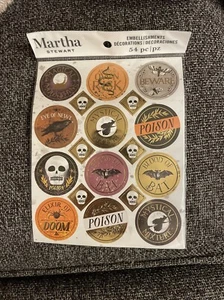 Martha Stewart Halloween Icon Stickers Foil Accents Embellishments Sample - Picture 1 of 3
