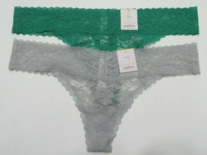 Women's Lace Thong 2 Pack Panties Auden Medium (8-10) - Picture 1 of 8