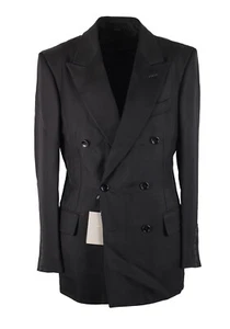 Abrigo Deportivo TOM FORD Cooper Negro Doble Pecho Talla 52 IT / 42R EE. UU. Nuevo con... - Imagen 1 de 7