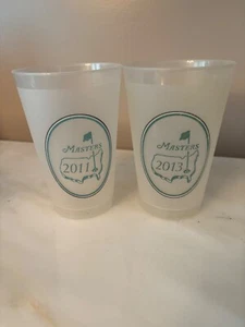 2 Masters Souvenir Drink Cups, 2011 & 2013, Augusta National Golf Club - Picture 1 of 4