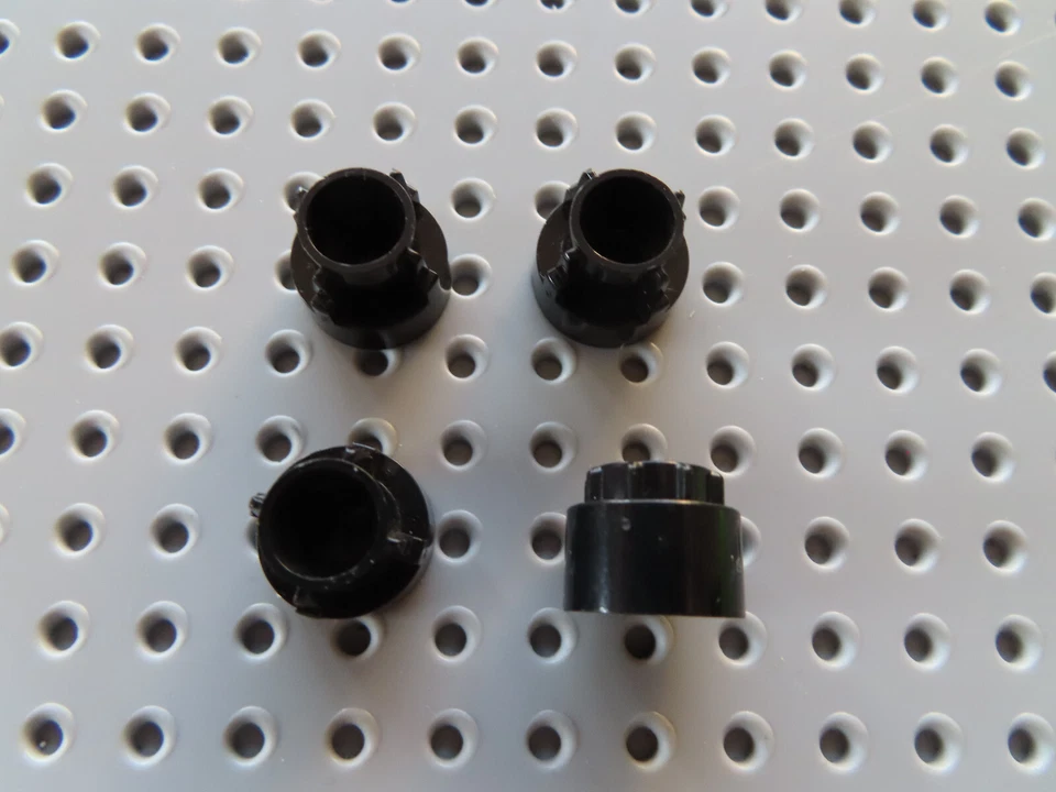 Lego 4 x Distanzring Antrieb Kupplungsring 32187 schwarz - Bild 1 von 1