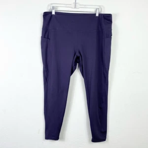 Leggings para mujer Danskin púrpura oscuro con bolsillos talla XXL - Imagen 1 de 7