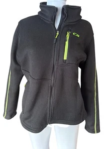 CB Sportjacke schwarz Allwetterschutz Reißverschluss Fleece gefüttert Jacke Gr. L - Bild 1 von 13