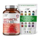 Pure Antarctic Krill Oil Supplement. 2,000mg of Krill Oil and 800mcg Astaxanthin