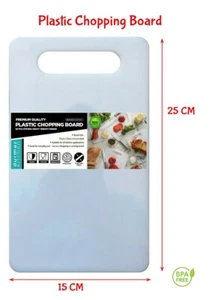Small Plastic Chopping Board Cutting Board 25x15cm for Kitchen Food Prep - Picture 1 of 2