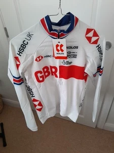 Kalas Pro British Cycling GB Long Sleeve Thermal Road Gravel Jersey Size 3 Mediu - Picture 1 of 2