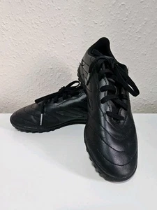 Adidas GOLETTO VIII Astro Turf Football Boots UK 2 Tripple Black - Picture 1 of 8