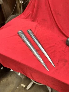 1958 Chevy Impala BelAir PAIR QUARTER PANEL TRIM MOULDINGS SPEARS Original GM 58 - Picture 1 of 13