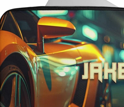 Personalised Laptop Case Any Name Sleeve Car Design Great Tablet Bag 20 - Image 1 of 4