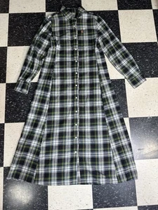 Kiel James Patrick Cozy Cabin Flannels New England House Tartan Dress Sz 14 - Picture 1 of 9