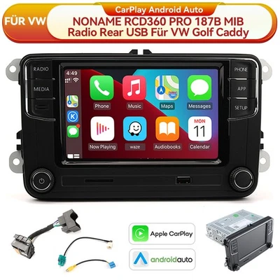 NONAME 6.5" CarPlay Android Auto RCD360 PRO RCD330 Autoradio Für VW Tiguan Caddy - Bild 1 von 4
