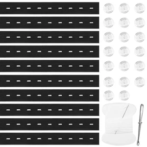 10Pcs Adjustable Elastic Jean Waist Tightener Tool Kids Pants Waist Extender - Picture 1 of 7