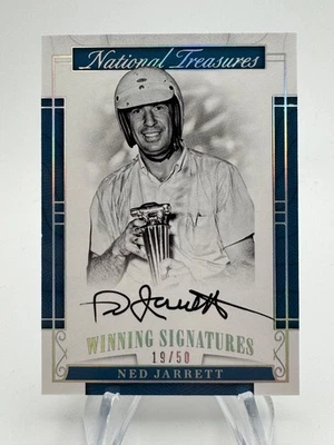 2017 National Treasures NED JARRETT Holo Silver Winning Signatures Auto /50 - Image 1 of 2