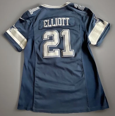 Dallas Cowboys Elliott #21 NFL Nike On Field Jersey Youth Medium Sticthed EUC - Image 1 of 4