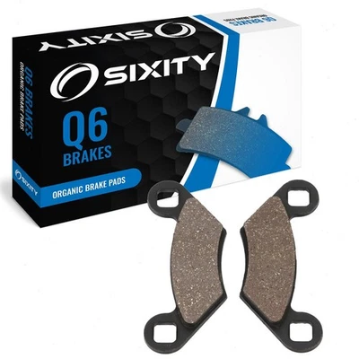 Rear Organic Brake Pads 2008 Polaris Sportsman 700 EFI X2 Set Full Kit  fp - Image 1 of 4