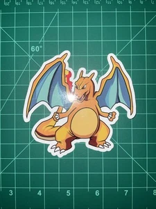 Pokemon Charizard Anime Uv Waterproof Sticker 4”x3.75” - Picture 1 of 3