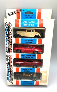 Ertl USA Oldtimer Diecast Set 1977 Firebird Mustang Mach 1 63 Vette 32 Ford - Bild 1 von 3