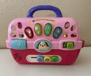 Vtech Haustiertransportbox. Care For Me Learning Welpentragespielzeug: Licht, Sound, Musik! - Bild 1 von 4
