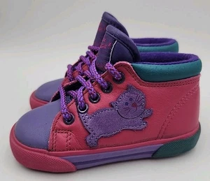 VTG Stride Rite Toddler Shoes 90s High Tops Kitty Cat 5M EUC - Picture 1 of 8