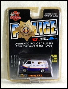 Racing Champions Police USA 75 Chevy Van Drug & Gang Lansing Issue #102 #Z1000 - Picture 1 of 5